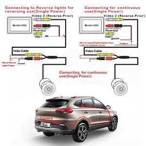 Cheap18.5MM Drilling 7080 Chip Night Vision Hidden Rear Recerse Car Camera