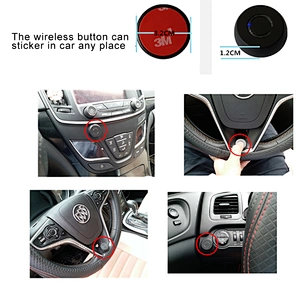 Intelligent wireless switch side view with rearview image 2-way input side view camera system (car monitor version)
