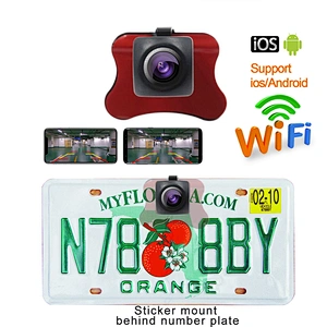 New design sticker mounting Wireless Car back up Camera WIFI car rearview Camera