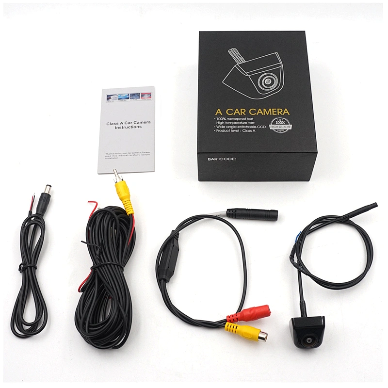 Carsanbo 720P HD Fish eye Lens 180 degree Car Rear View Camera with 3 degree and 5 degree Silicone angle pad