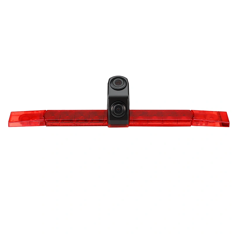 twins lens 3rd universal Slim Flat Back Housing brake light backup camera with line switchable