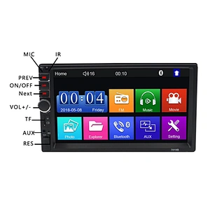 7inch 2 din long body mp5 with mirror link and FM