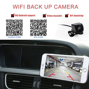 Nightvision wifi rear view camera with wifi android and ios apps for smartphone