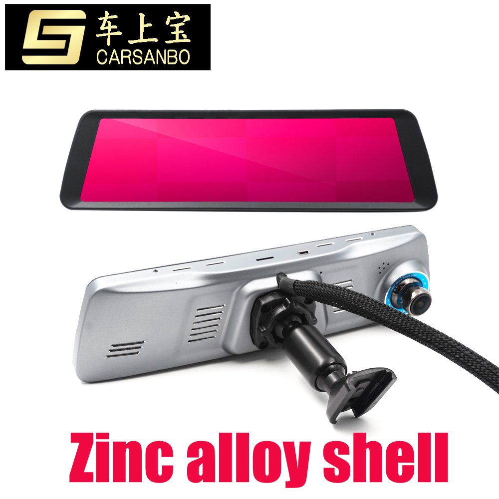 9.88inch screen OEM mirror with dual 1080p DVR camera