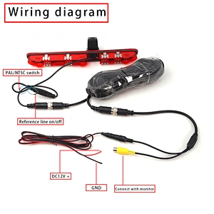 Car Brake Light backup Camera used For  Peugeot Expert, Citroen Dispatch and Toyota Proace van 2016