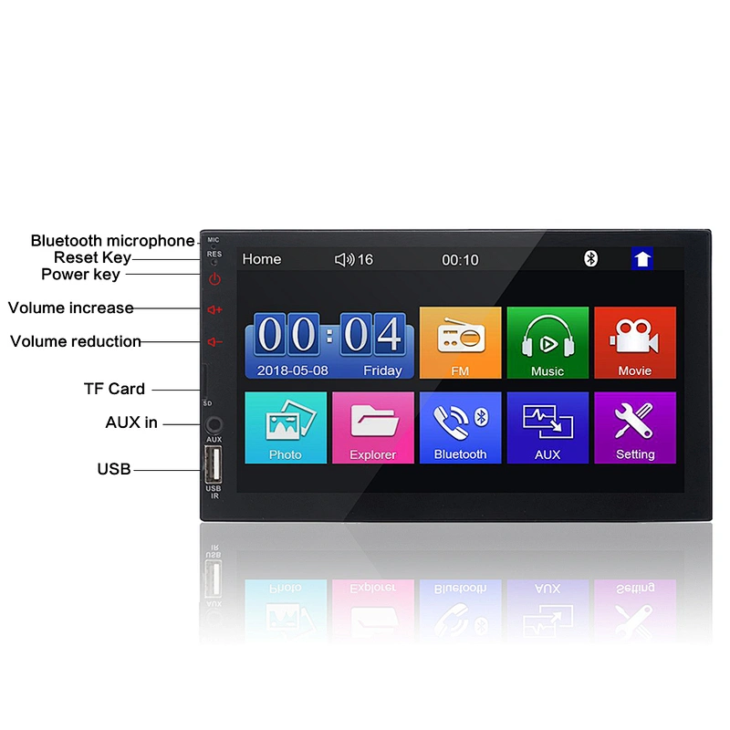 7inch MIrror Link support Android phone touch screen car radio mp5 player