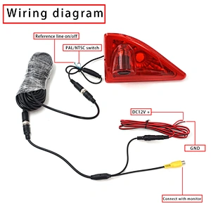 Car Brake Light Reverse Backup Camera used For 2010-2016 Renault Master / Nissan NV400 / Opel Movano