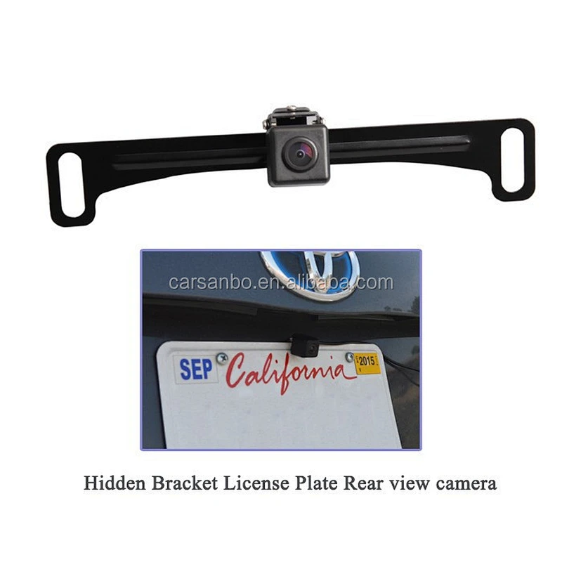 CAM237 License Plate camera with universal bracket/Dual switch(Front&rearview switchable,reference line switchable)