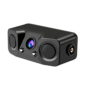 3 in 1 wide angle HD Car Rearview Camera Video Parking Sensor car Radar Detector with buzzer