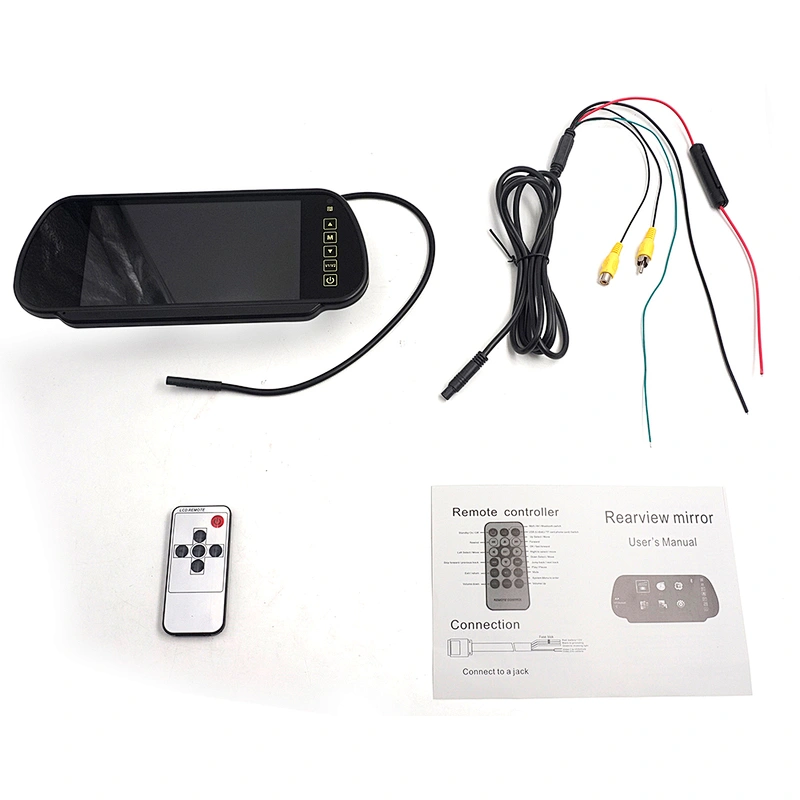7 inch TFT LED car mirror monitor Rearview display for Parking Reverse car Camera