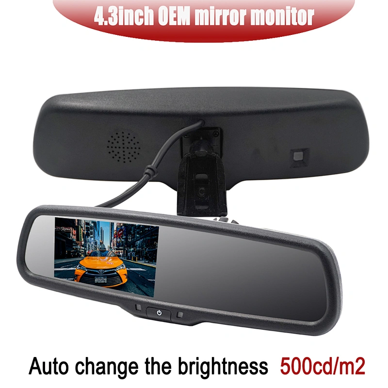4.3inch OEM car rear view mirror monitor with auto dimming