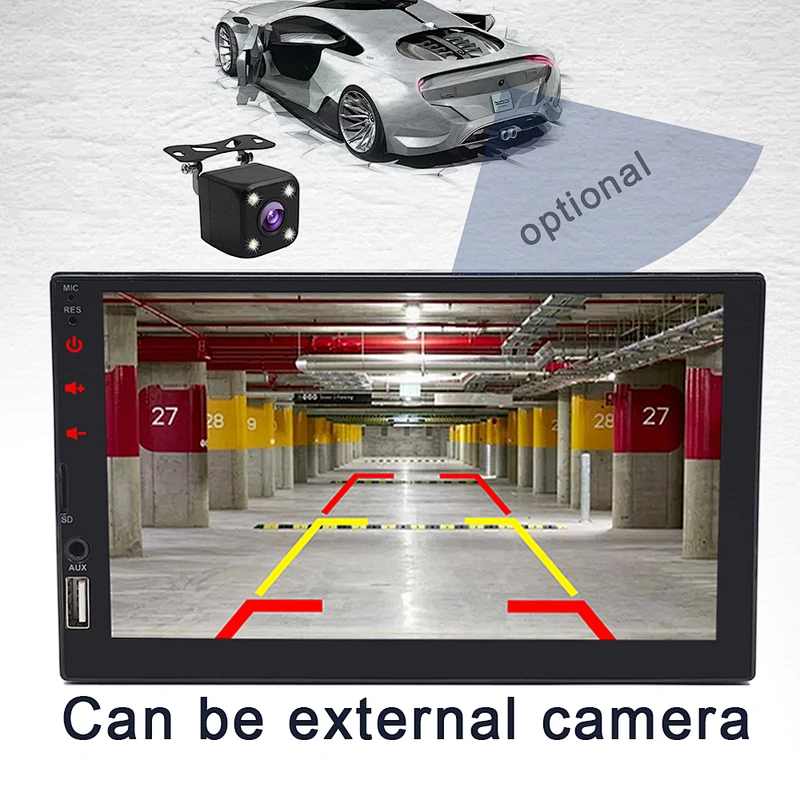7inch MIrror Link touch key 2DIN mp5 player for car
