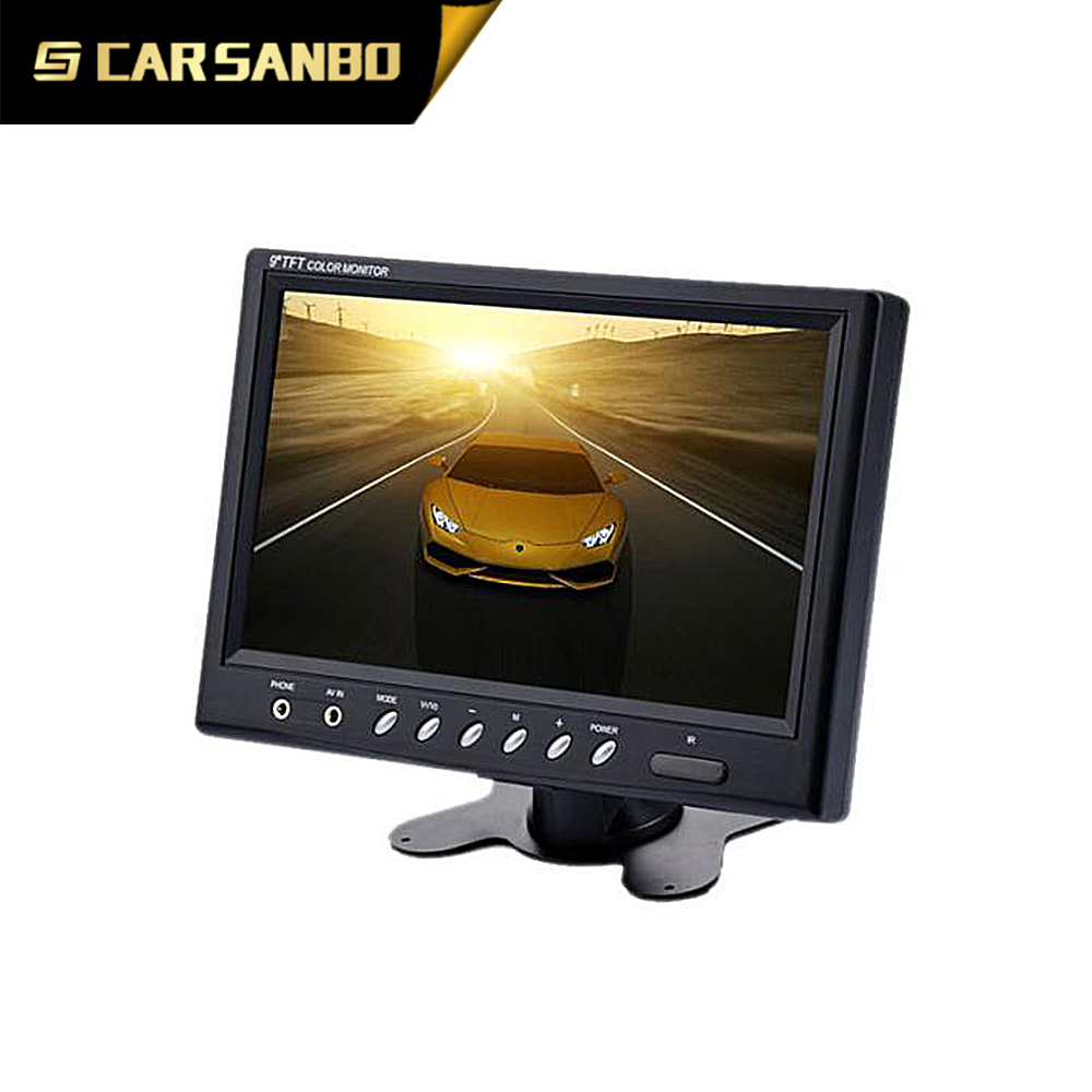 9 inch TFT LCD tv monitor with headrest mount frame for truck
