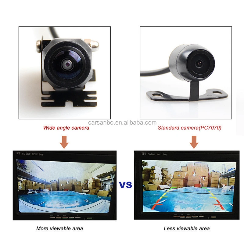 CAMF01 160deg horizontal angle universal front view camera for cars