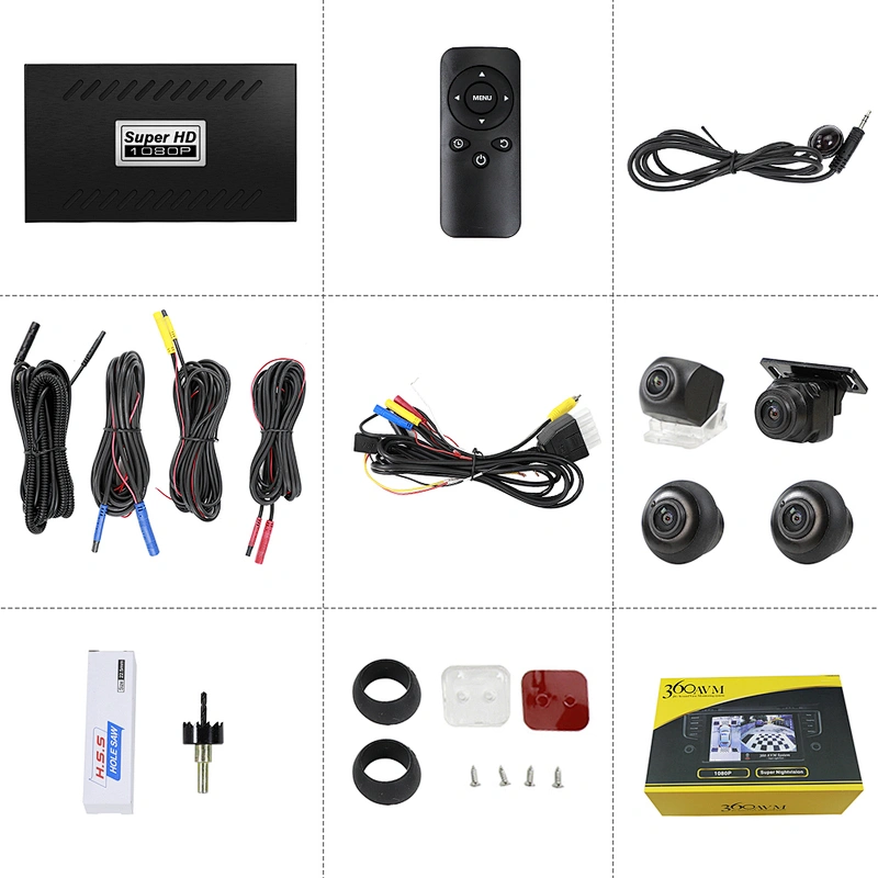 Car DVR 360 Bird View Surround Panorama System For All Brand Car