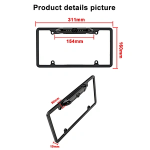 HD US License Plate frame wifi camera with IR nightvision