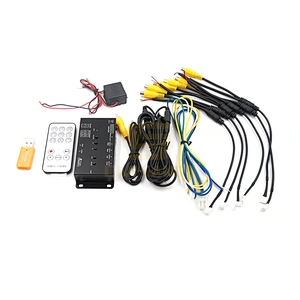 4CH Quad video switch box with camera recorder function