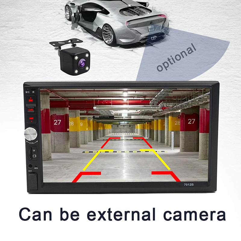 7inch 2 din long body mp5 with mirror link function