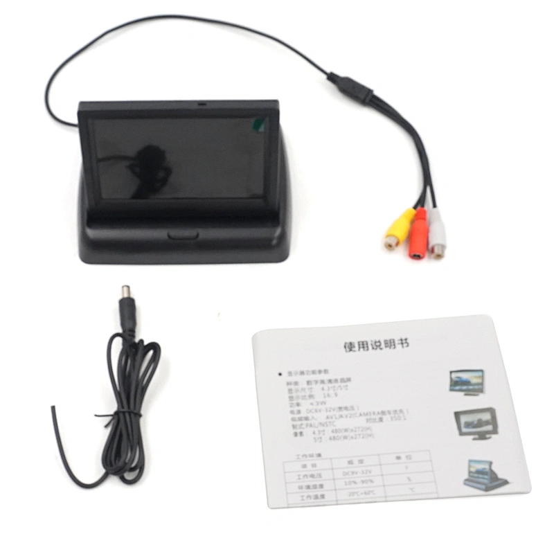 4.3inch DC12-24V foldable dash monitor for cars