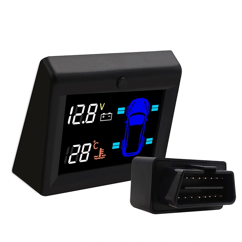 universal OBD version Vehicle Tire Safety Warning System car TPMS with no battery