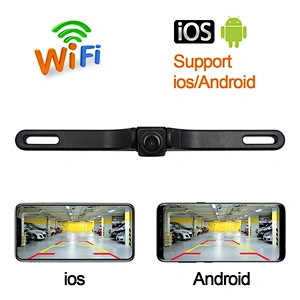 US License Plate HD wireless car backup camera WiFi car Rearview Camera