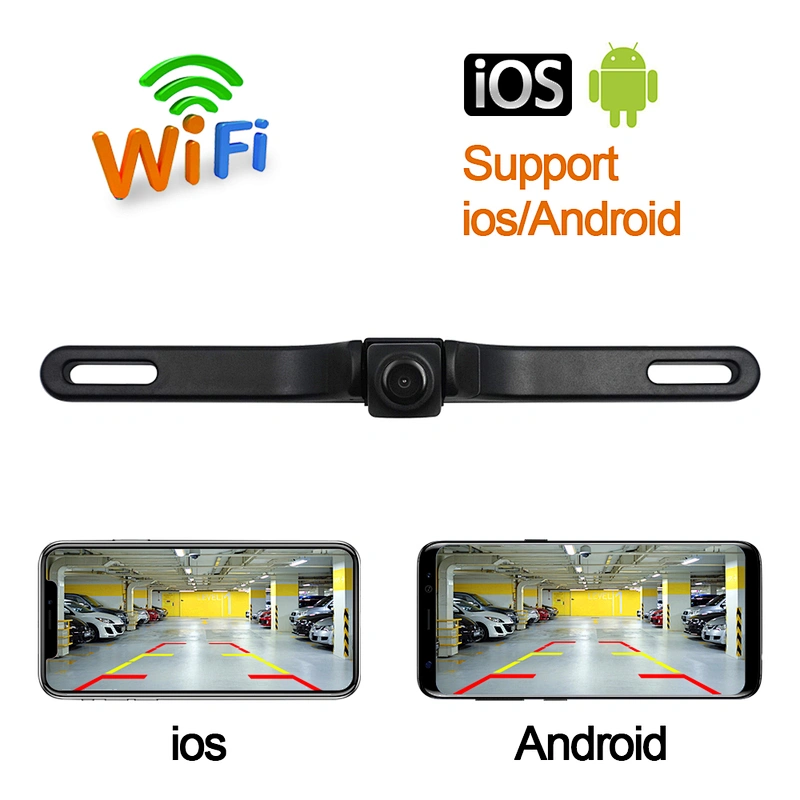 US License Plate HD wireless car backup camera WiFi car Rearview Camera