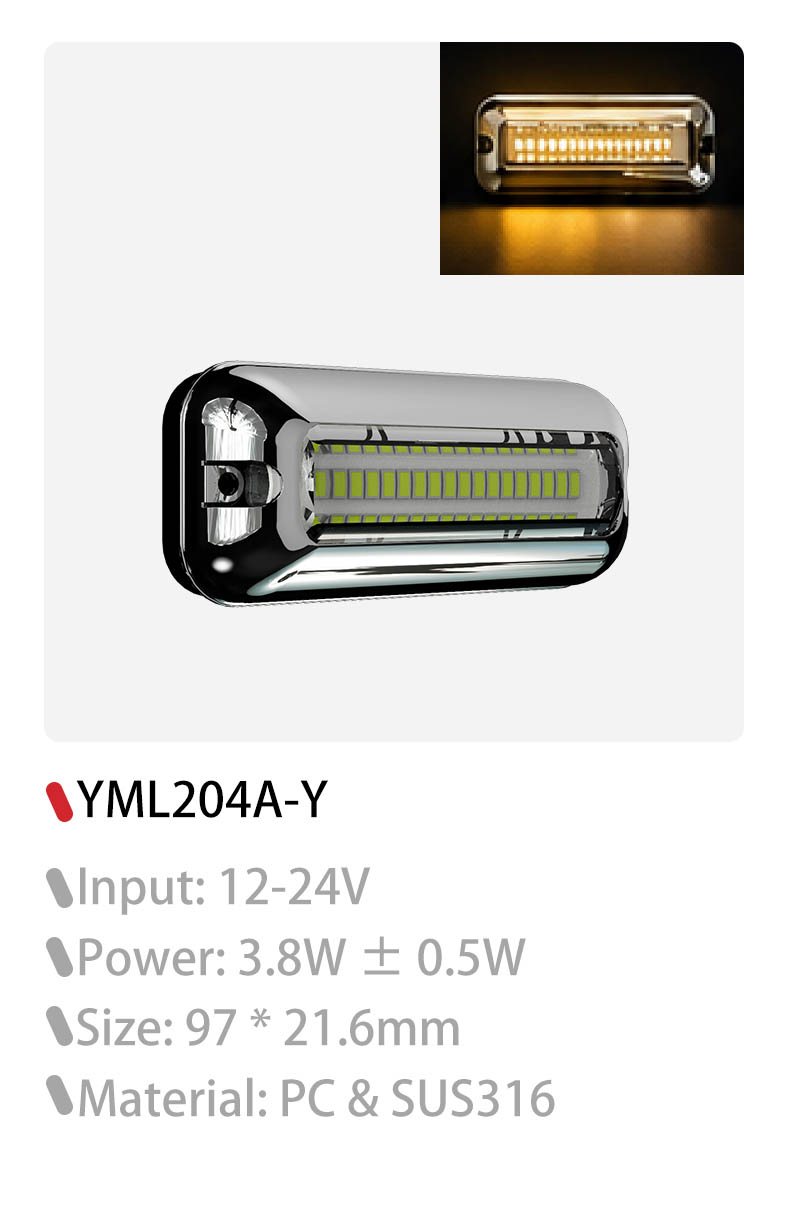 Marine underwater boat yellow lights