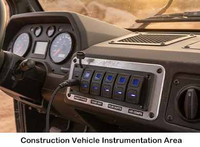 waterproof boat switch panel, custom rocker switch panel, switch panel for truck
