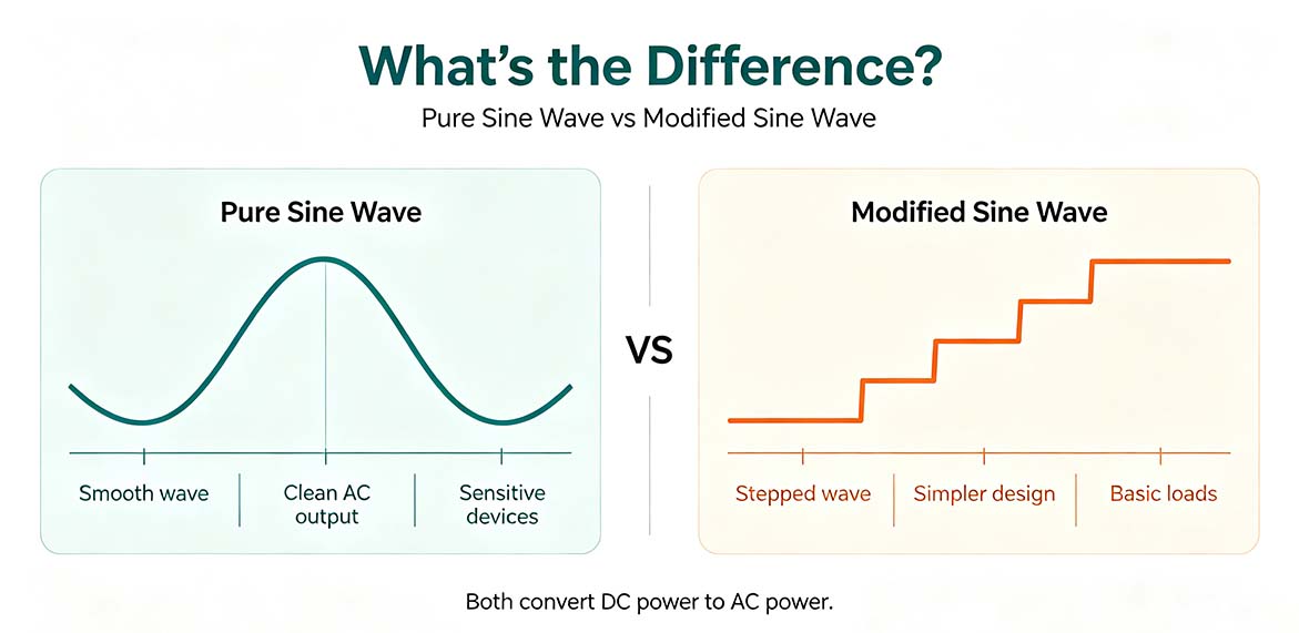 What Is the Difference Between Pure Sine Wave and Modified Sine Wave?