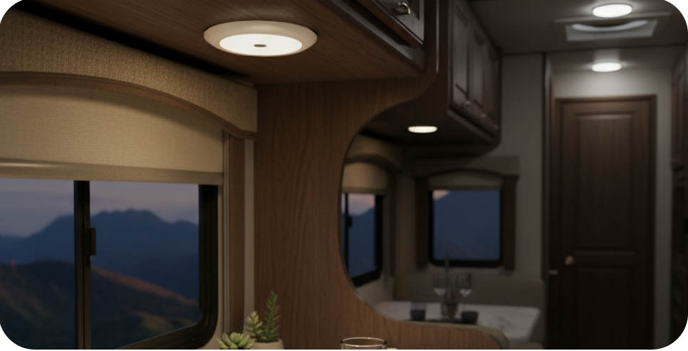 CE truck dome lights, 12 volt boat lights, 12 volt led lights for rv interior with switch turnkey solution