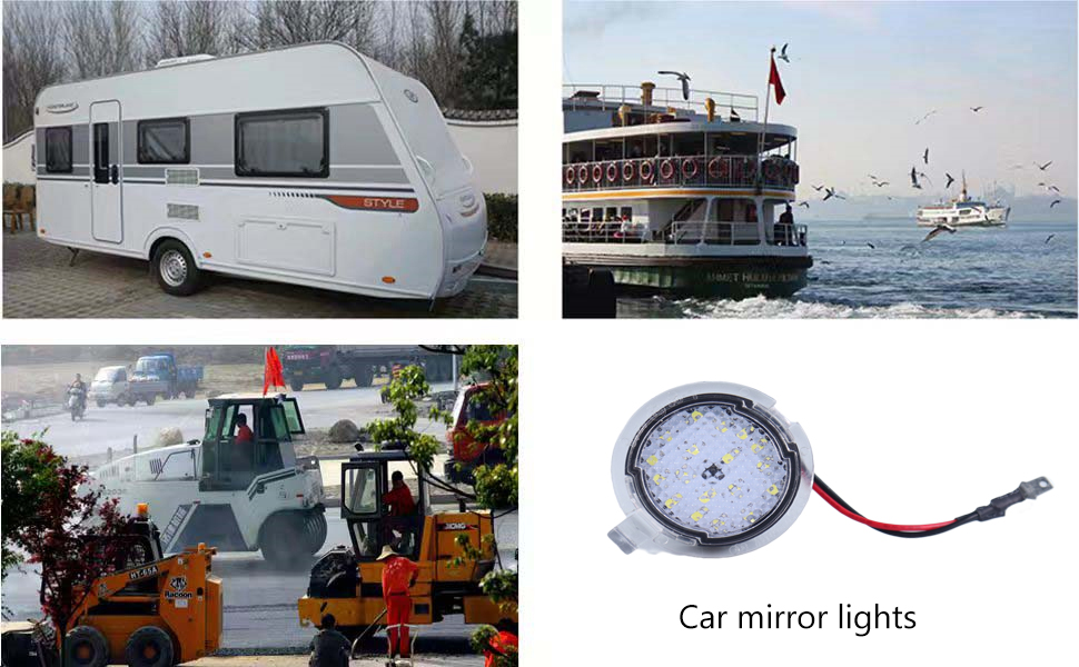 rearview mirror light rear view mirror led lights Manufacturer DAMAVO