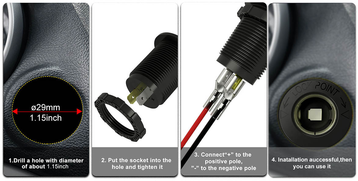 ROHS auto 12v power outlet,car socket 12v,12v socket adapter For sale