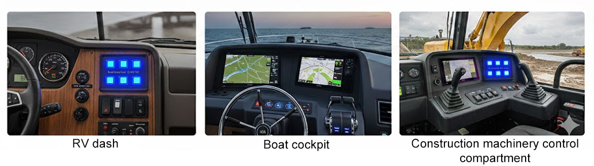 ISO 9001 rv switch panel,touch pad switch panel,marine boat switch panel for sale