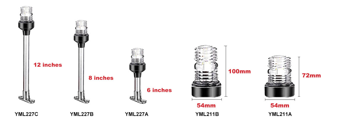 DAMAVO mast light for boat, led boat light, boat marine lights