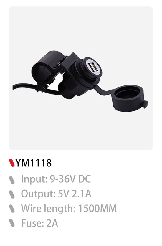 DAMAVO double USB plug, USB charger socket, dual USB charger Design