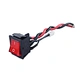 DAMAVO On Off Red Light Rocker Switch 250V AC 16 AMP 125V 20A 4 Pernas com cabos