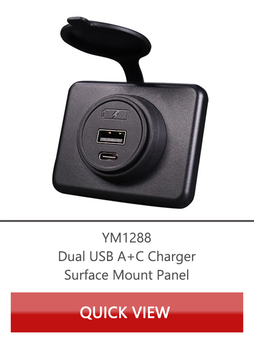 Carregador USB 5A, porta USB C de montagem embutida, carregador de carro USB C portátil manufacturer