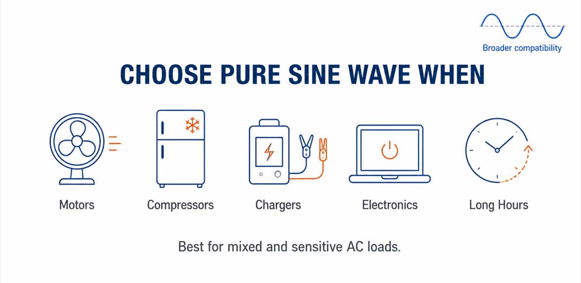 When Should You Choose a Pure Sine Wave Inverter?