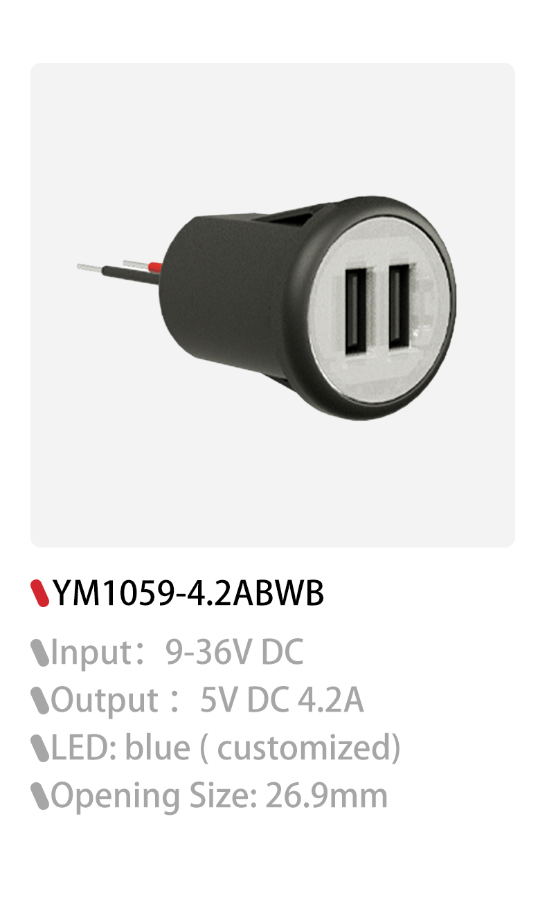 DAMAVO 12v usb socket Factory