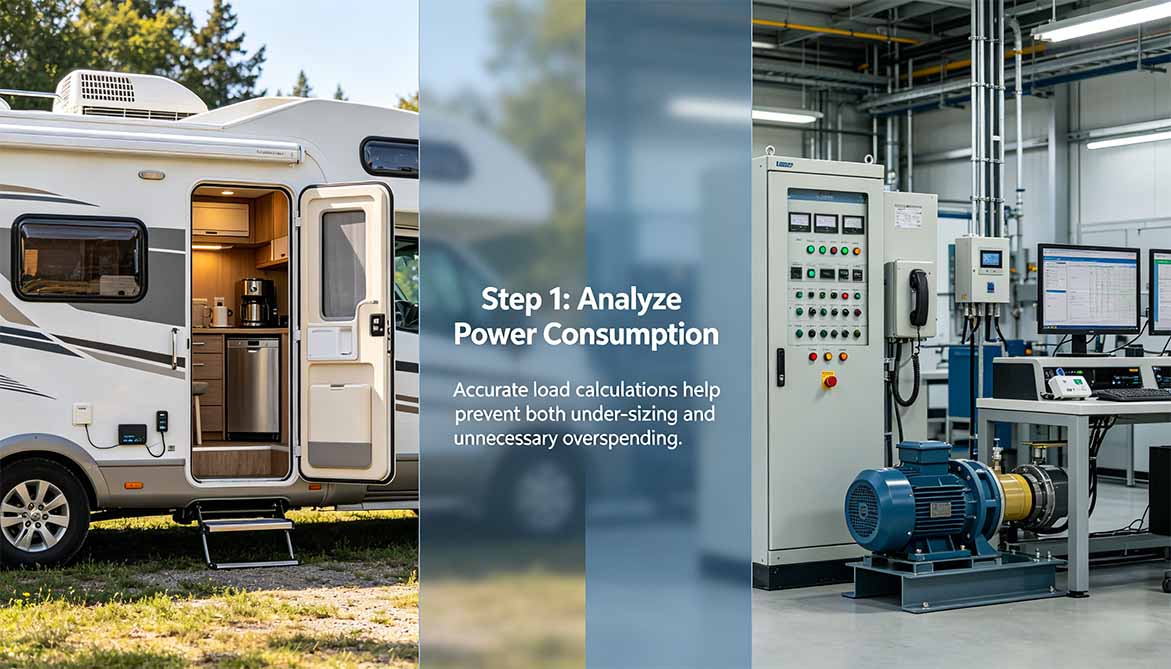 Off Grid Solar Power System Analyze Power Consumption