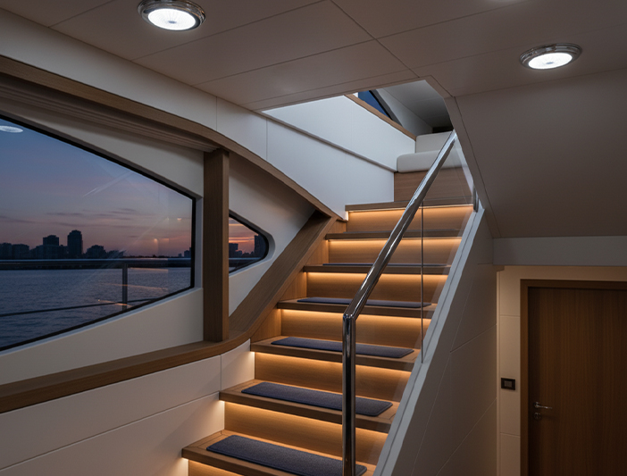DAMAVO 12v led downlight, 12v marine lights, marine interior lights ce