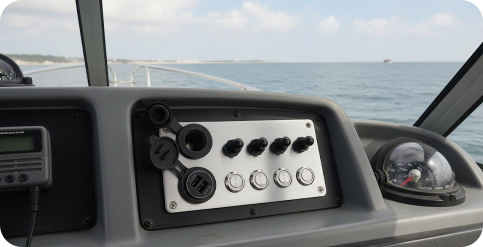 China push button panel, marine push button switch panel, 12v dc switch panel Supplier