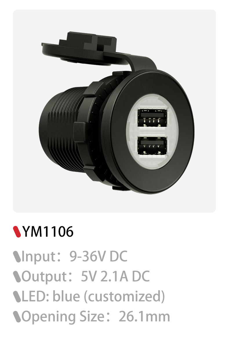DAMAVO 24v USB charger, 24v USB adapter, 24v USB socket Manufacturer