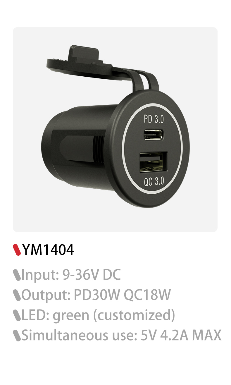 DAMAVO 12v pd charger 12v usb charger socket 12v usb c charger Supplier
