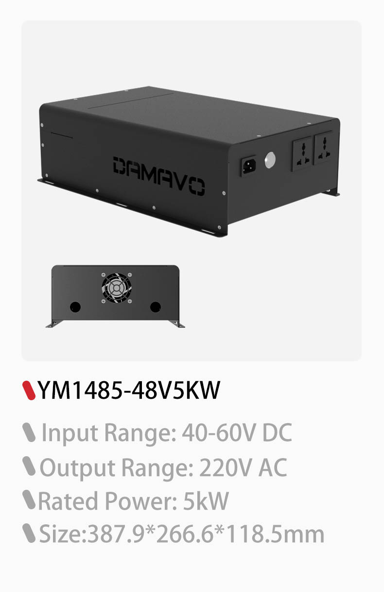 DAMAVO 48V 5000W Pure Sine Wave Bidirectional Inverter