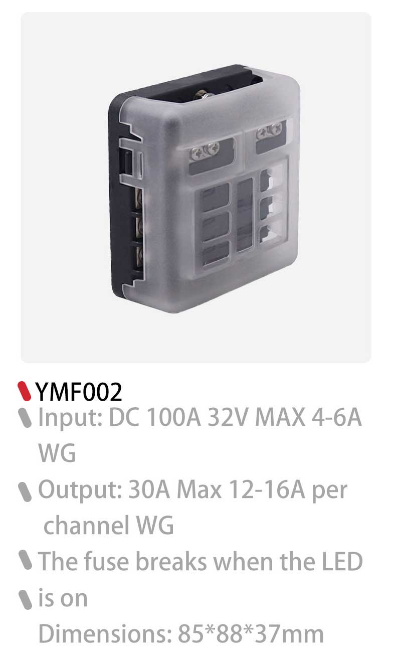panel mount fuse holder, fuse electrical panel, 6 way fuse box