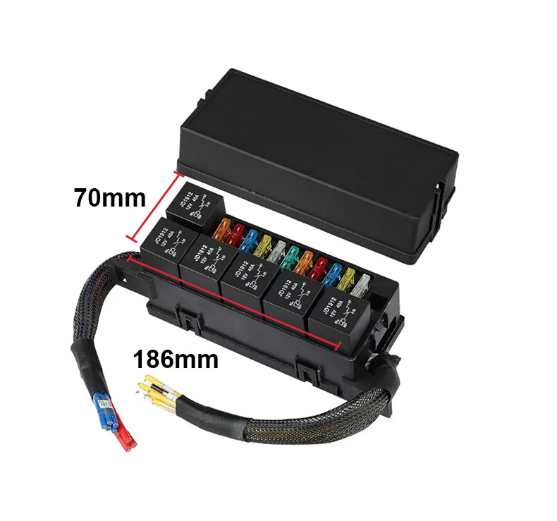 DAMAVO fuse and relay box, relay fuse panel, universal fuse and relay box for sale
