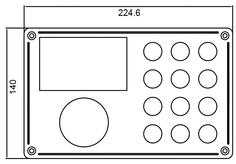 12V campervan switch panel, 12 way switch panel, metal push button switch Supplier