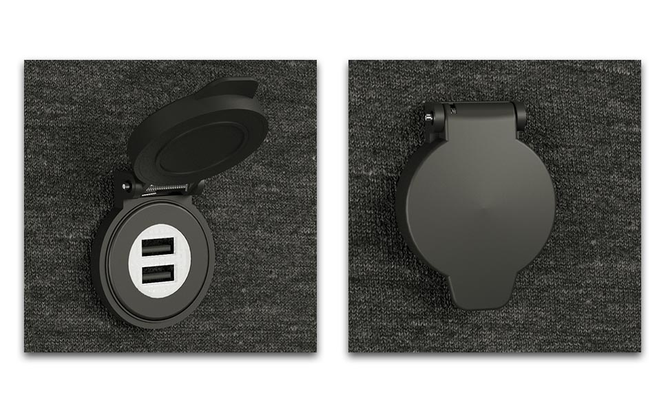 IATF16949 waterproof USB charger, waterproof USB port for boat, USB car charger outlet