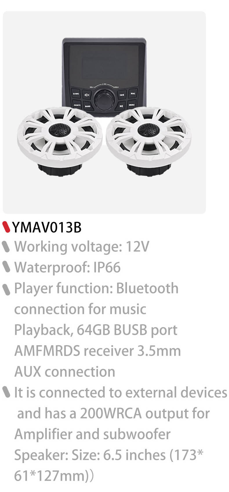 waterproof boat speakers,wateroof bluetooth boat speakers,car radio
